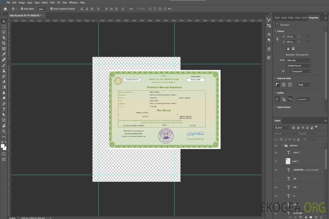 Modèle Word et PDF d'acte de mariage en Libye template Modèle Word et PDF d'acte de mariage en Libye template